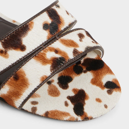 Scarletta White/Black Women's Heeled mules - Heeled mule, Kitten heel | Aldo