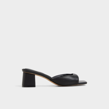 Aneky in Black - Heeled mule, Block heel | Aldo
