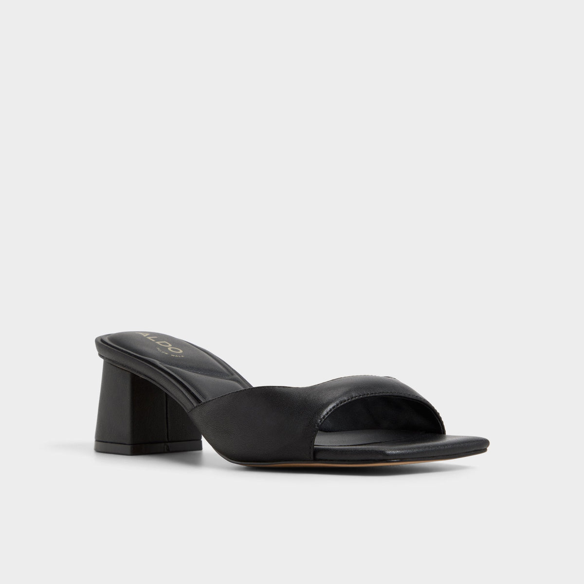 Aneky in Black - Heeled mule, Block heel | Aldo