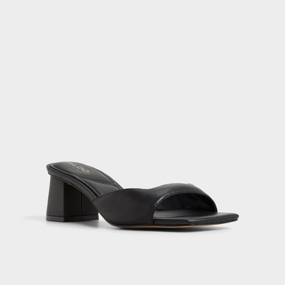 Aneky in Black - Heeled mule, Block heel | Aldo