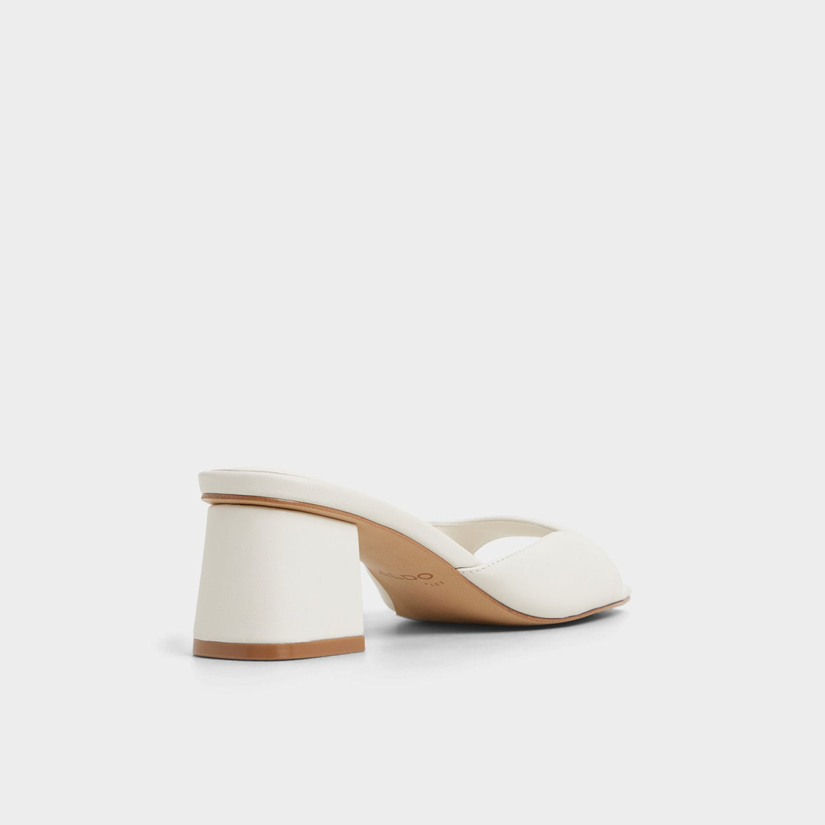 Aneky in White Bone - Heeled mule, Block heel | Aldo