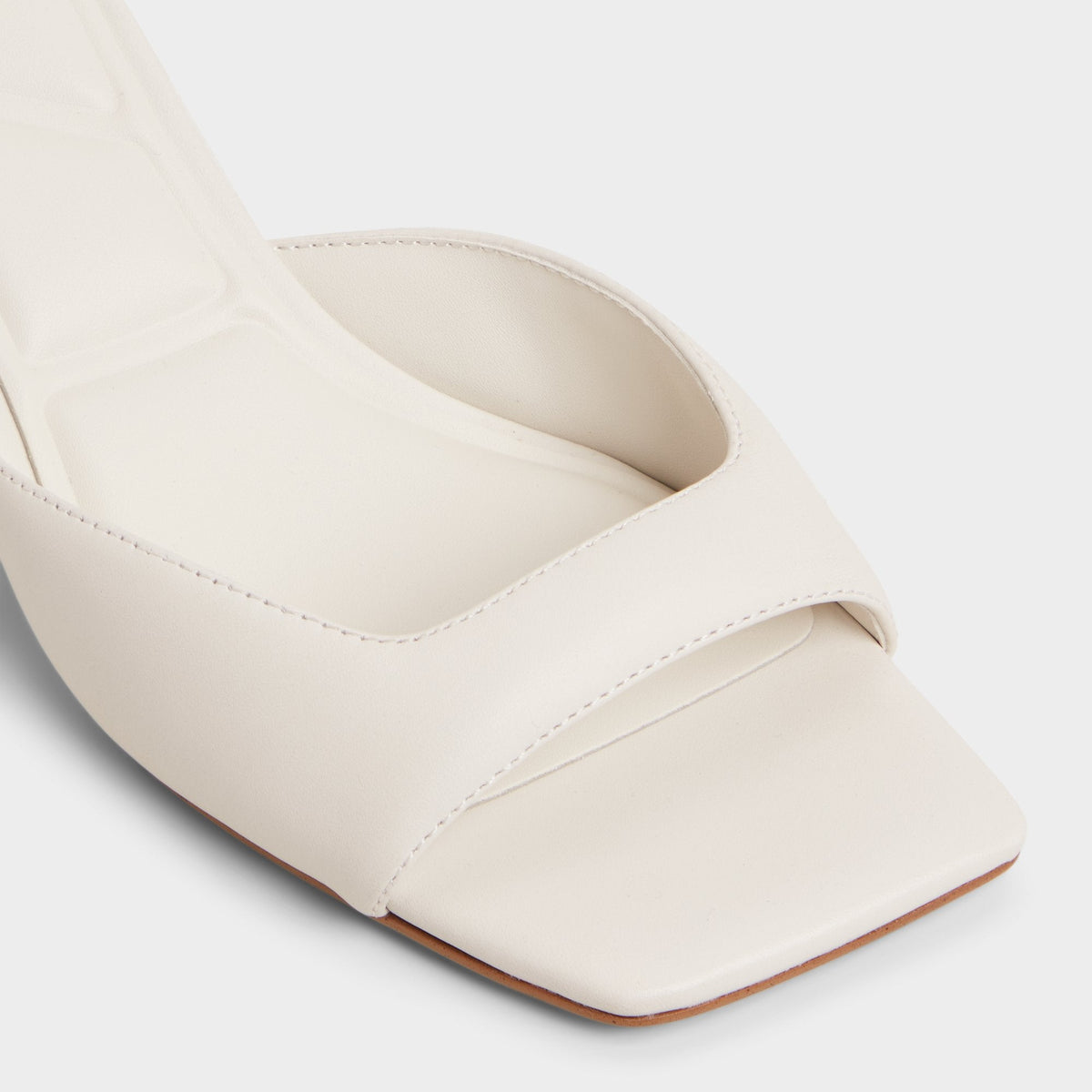 Aneky in White Bone - Heeled mule, Block heel | Aldo