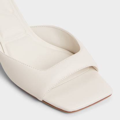 Aneky in White Bone - Heeled mule, Block heel | Aldo