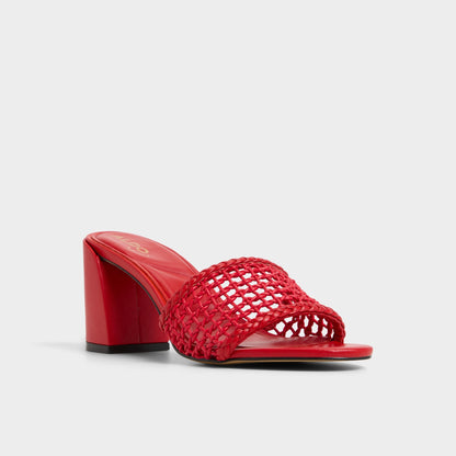 Beachdate Bright Red Women's Block heels - Heeled mule, Block heel | Aldo