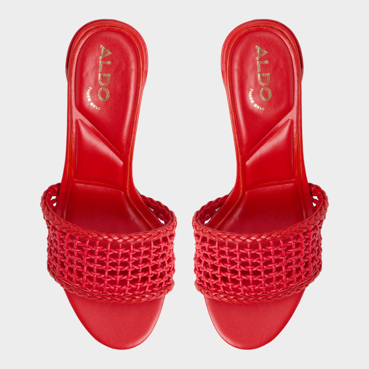Beachdate Bright Red Women's Block heels - Heeled mule, Block heel | Aldo