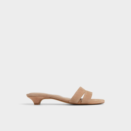 Scarletta Medium Brown Women's Heeled mules - Heeled mule, Kitten heel | Aldo
