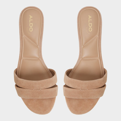 Scarletta Medium Brown Women's Heeled mules - Heeled mule, Kitten heel | Aldo