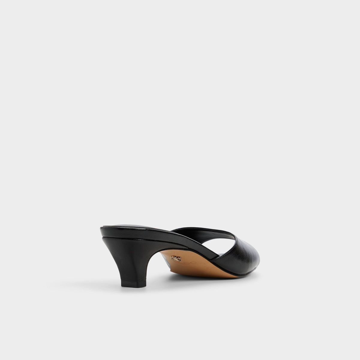 Haeden Black Women's Heeled mules - Heeled mule, Kitten heel | Aldo
