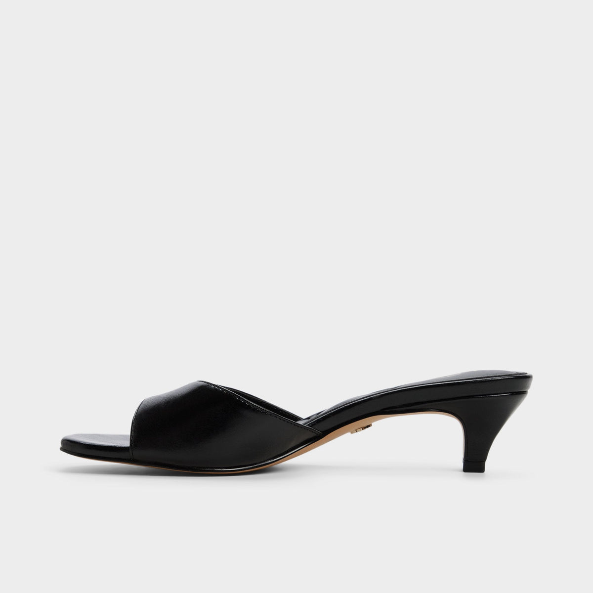 Haeden Black Women's Heeled mules - Heeled mule, Kitten heel | Aldo