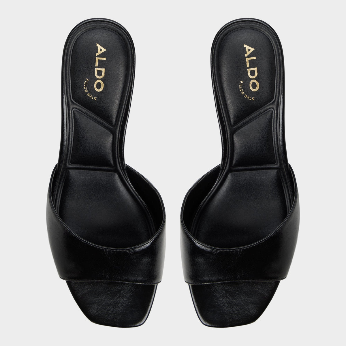 Haeden Black Women's Heeled mules - Heeled mule, Kitten heel | Aldo