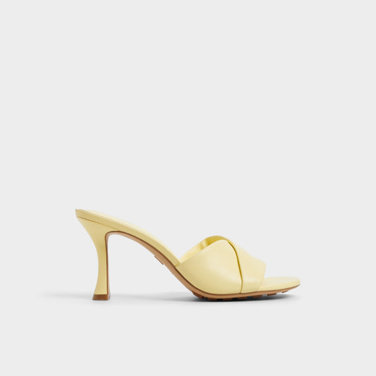 Lyhanna Light Yellow Women's Heeled mules - Heeled mule, Stiletto heel | Aldo