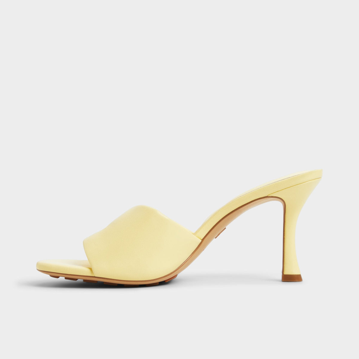 Lyhanna Light Yellow Women's Heeled mules - Heeled mule, Stiletto heel | Aldo
