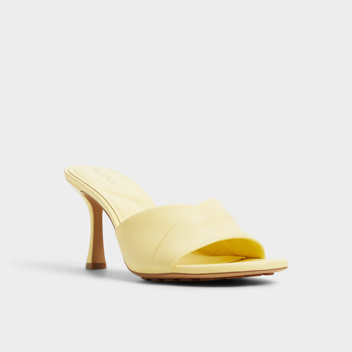 Lyhanna Light Yellow Women's Heeled mules - Heeled mule, Stiletto heel | Aldo