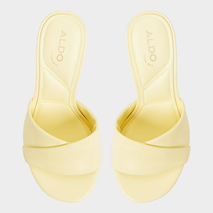 Lyhanna Light Yellow Women's Heeled mules - Heeled mule, Stiletto heel | Aldo