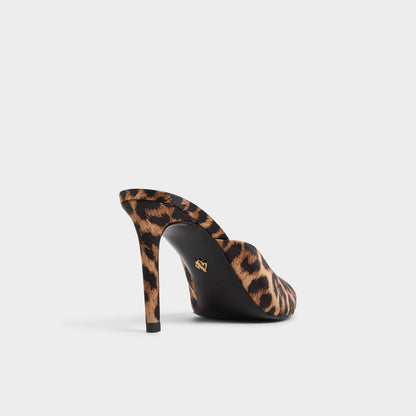 Elenara Brown Multi Women's Heeled mules - Heeled mule, Stiletto heel | Aldo
