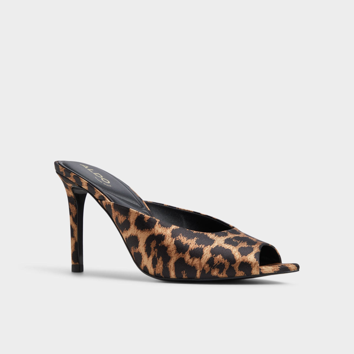 Elenara Brown Multi Women's Heeled mules - Heeled mule, Stiletto heel | Aldo