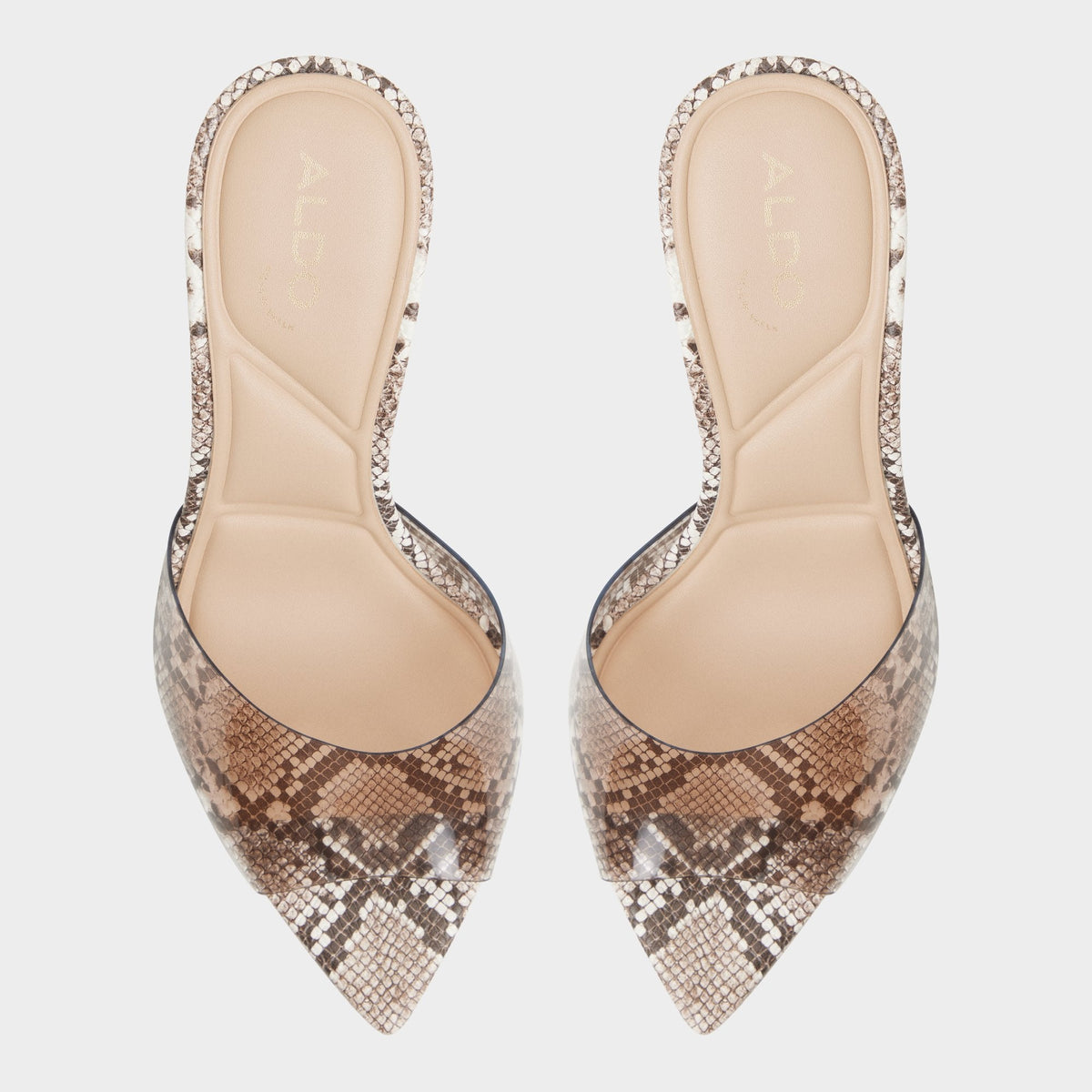 Anitabrilden Other Grey Women's Mule slides - Heeled mule, Stiletto heel | Aldo