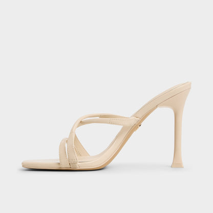 Velaia Light Beige Women's Heeled mules - Heeled mule, Stiletto heel | Aldo