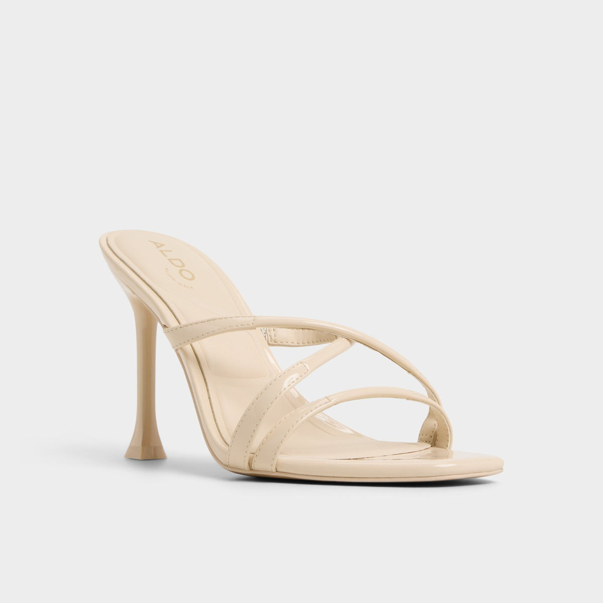 Velaia Light Beige Women's Heeled mules - Heeled mule, Stiletto heel | Aldo