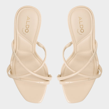 Velaia Light Beige Women's Heeled mules - Heeled mule, Stiletto heel | Aldo