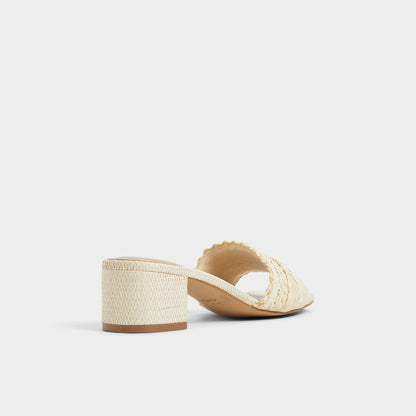 Claudina Natural Women's Block heels - Heeled mule, Block heel | Aldo