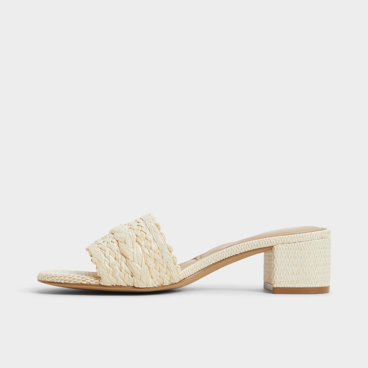 Claudina Natural Women's Block heels - Heeled mule, Block heel | Aldo