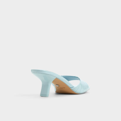 Enchanting Pastel Blue Women's Heeled mules - Heeled mule, Kitten heel | Aldo