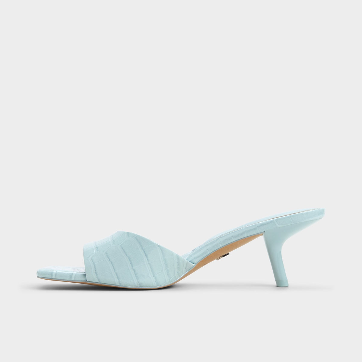 Enchanting Pastel Blue Women's Heeled mules - Heeled mule, Kitten heel | Aldo