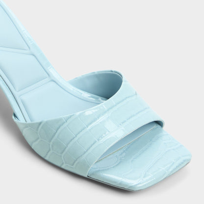 Enchanting Pastel Blue Women's Heeled mules - Heeled mule, Kitten heel | Aldo