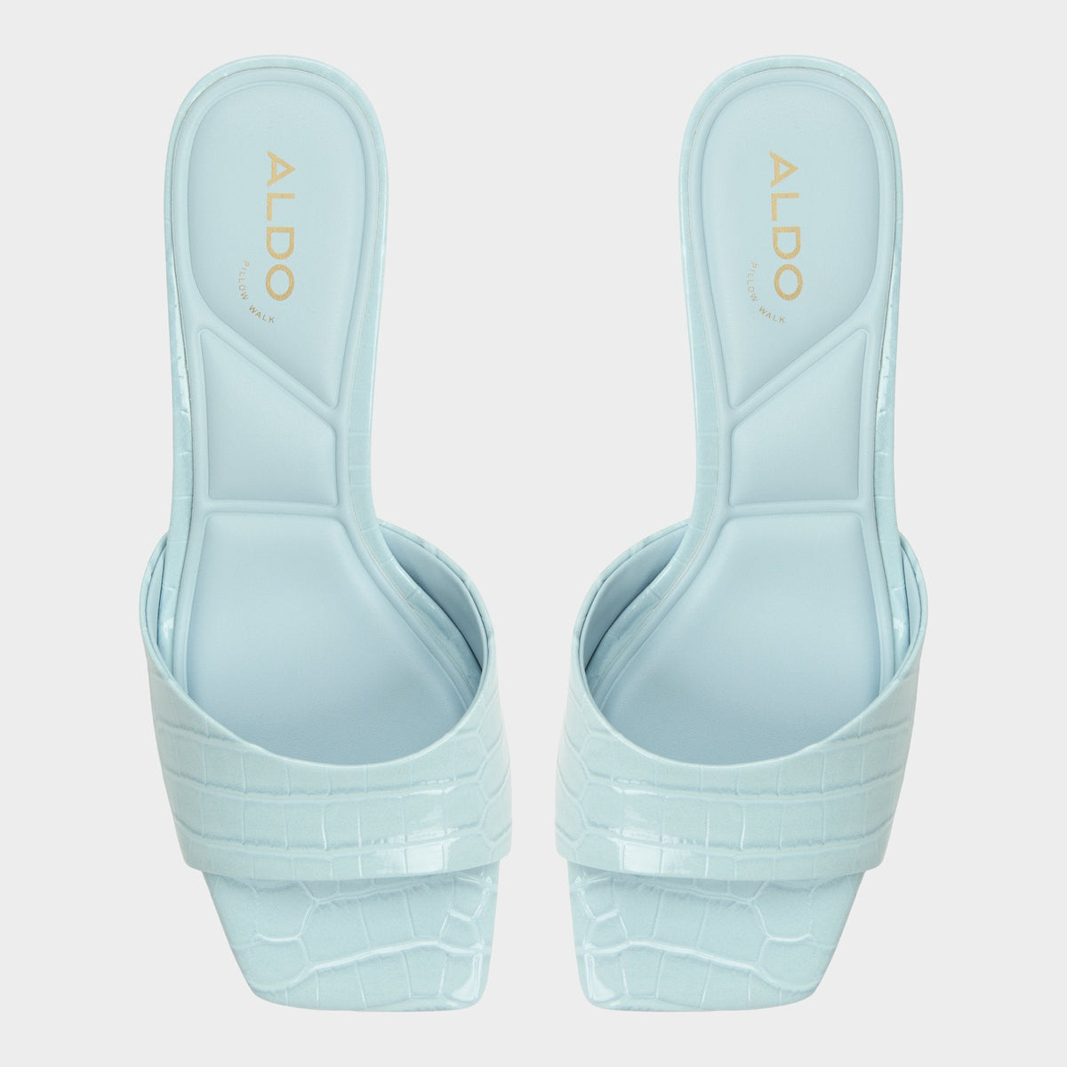 Enchanting Pastel Blue Women's Heeled mules - Heeled mule, Kitten heel | Aldo