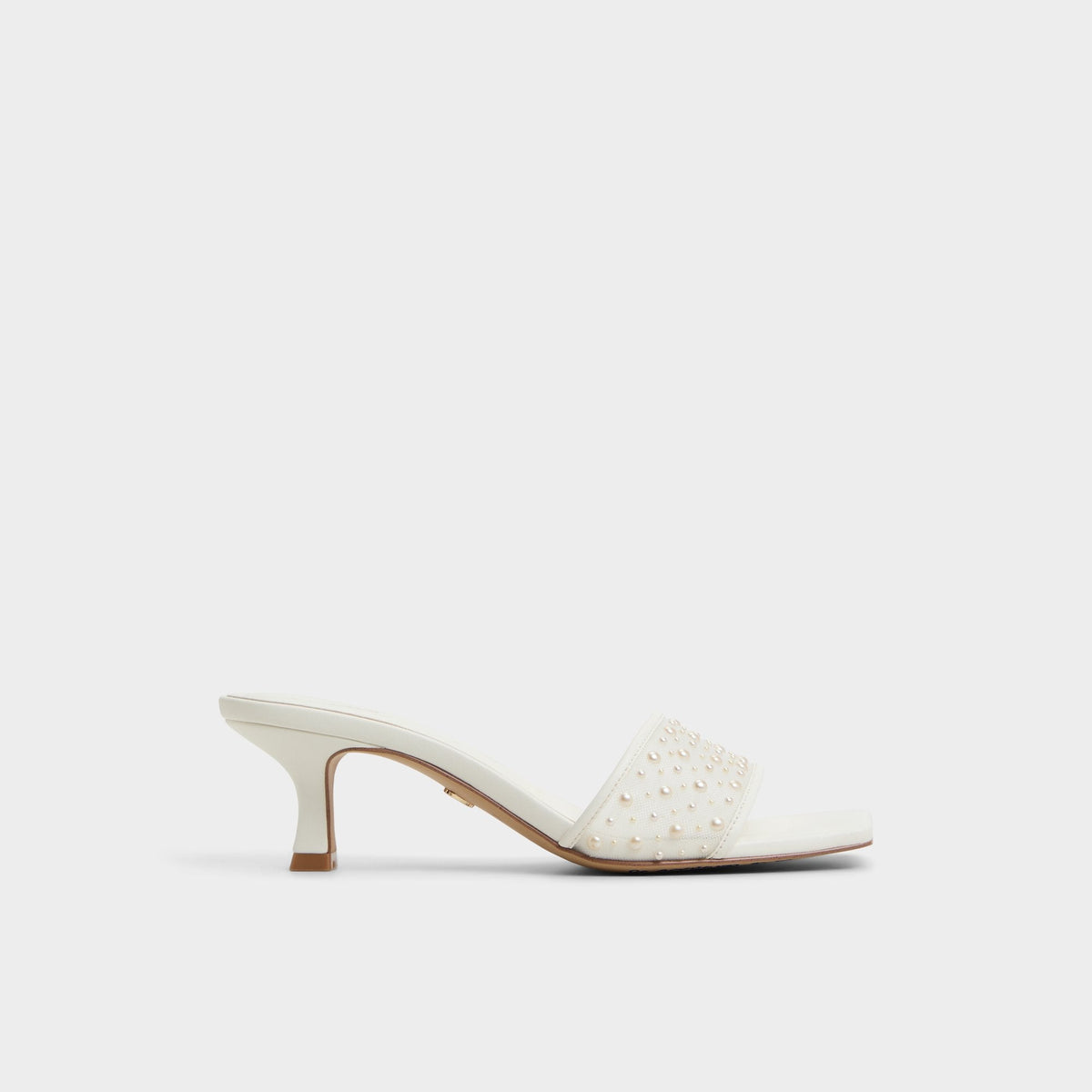 Pearlia White Women's Heeled mules - Heeled mule | Aldo
