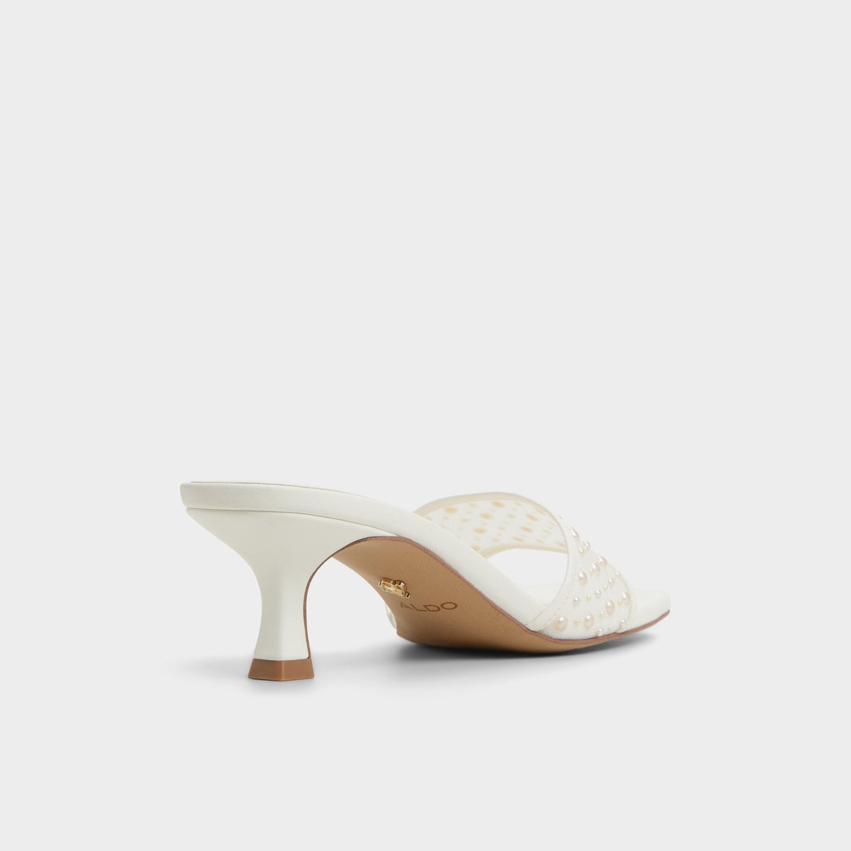 Pearlia White Women's Heeled mules - Heeled mule | Aldo