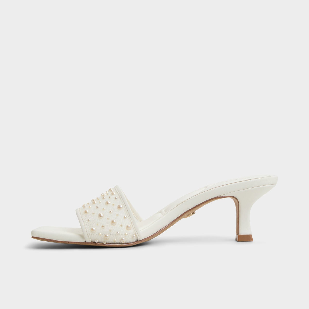 Pearlia White Women's Heeled mules - Heeled mule | Aldo