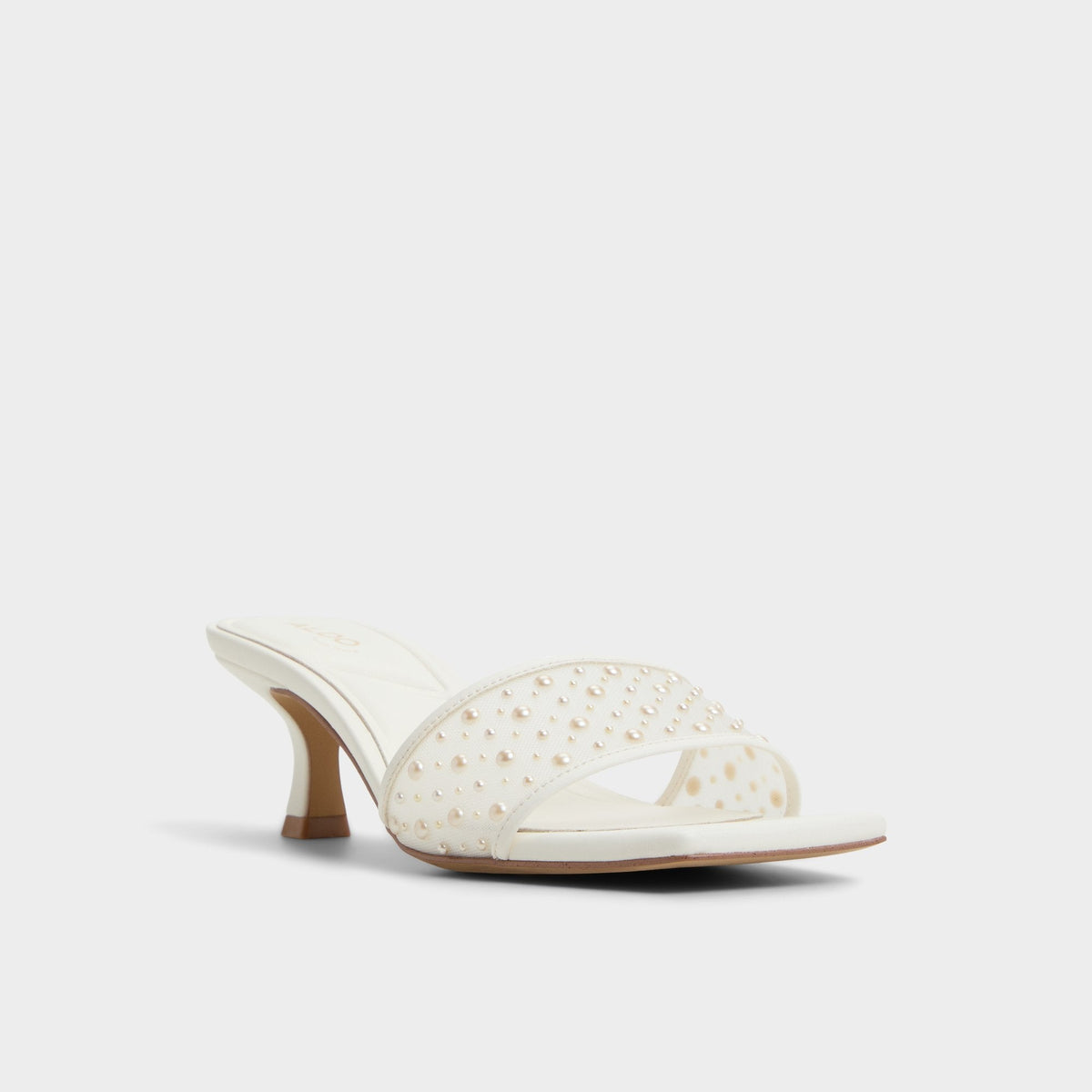 Pearlia White Women's Heeled mules - Heeled mule | Aldo