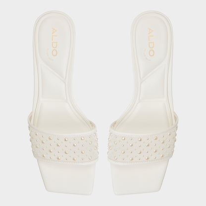 Pearlia White Women's Heeled mules - Heeled mule | Aldo
