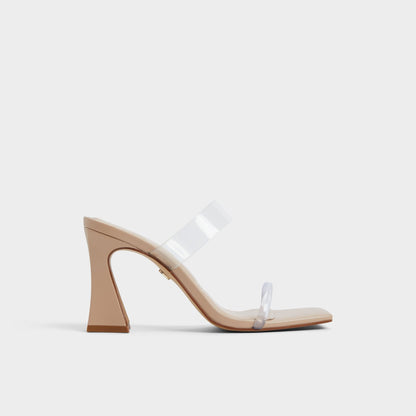 Calley Tan Women's Heeled mules - Heeled mule, Block heel | Aldo