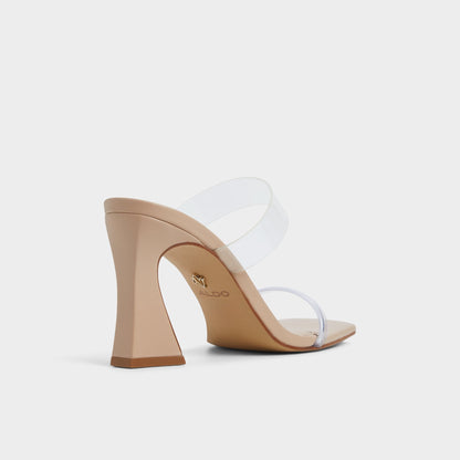 Calley Tan Women's Heeled mules - Heeled mule, Block heel | Aldo
