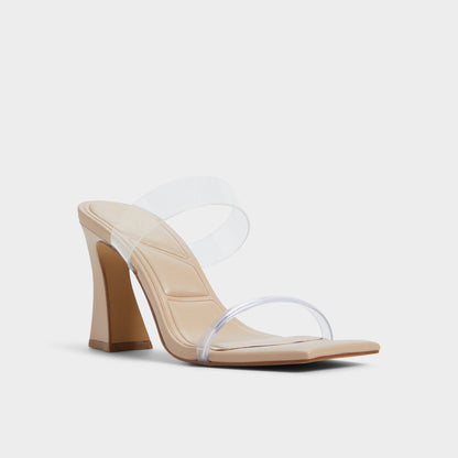 Calley Tan Women's Heeled mules - Heeled mule, Block heel | Aldo