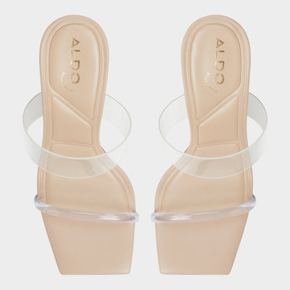 Calley Tan Women's Heeled mules - Heeled mule, Block heel | Aldo