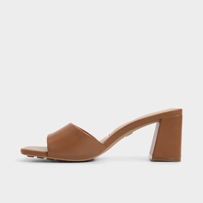 Tisha Tan Women's Heeled mules - Heeled mule, Block heel | Aldo