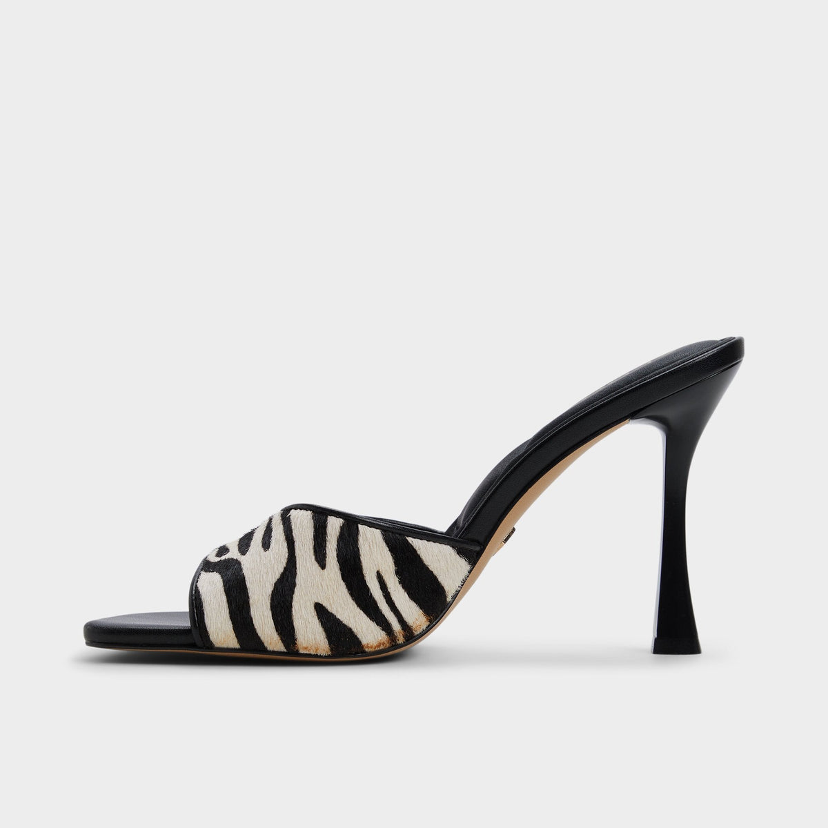 Evadalia White/Black Women's Heeled mules - Heeled mule | Aldo