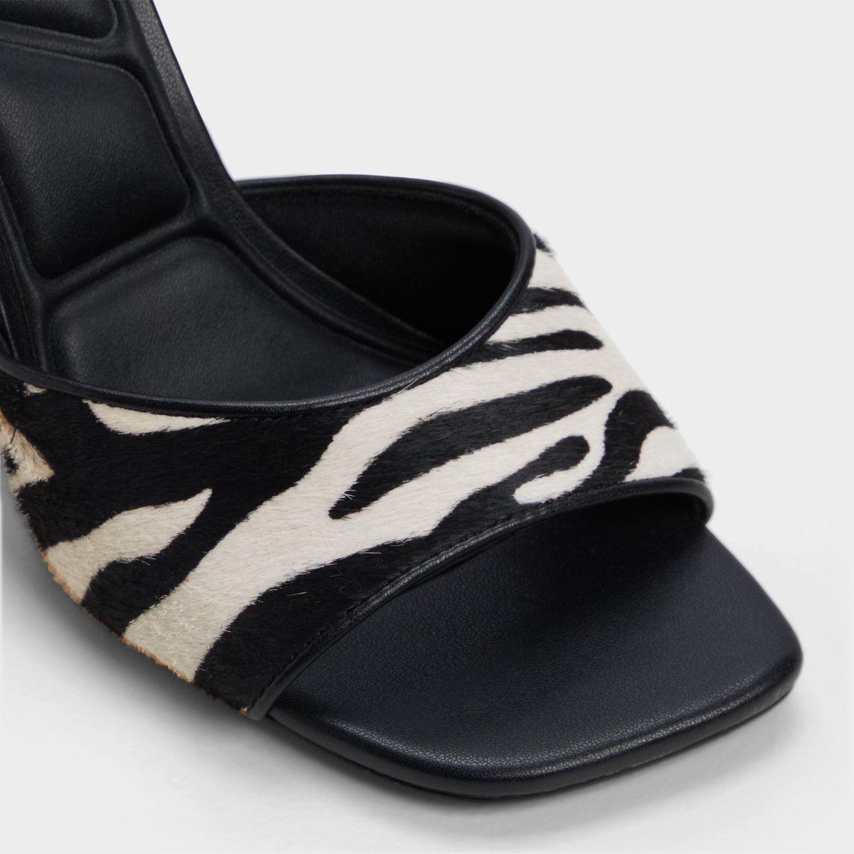 Evadalia White/Black Women's Heeled mules - Heeled mule | Aldo