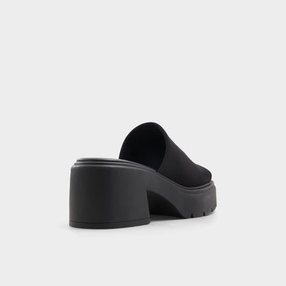 Harrietta Black Women's Wedges - Heeled mule, Block heel | Aldo