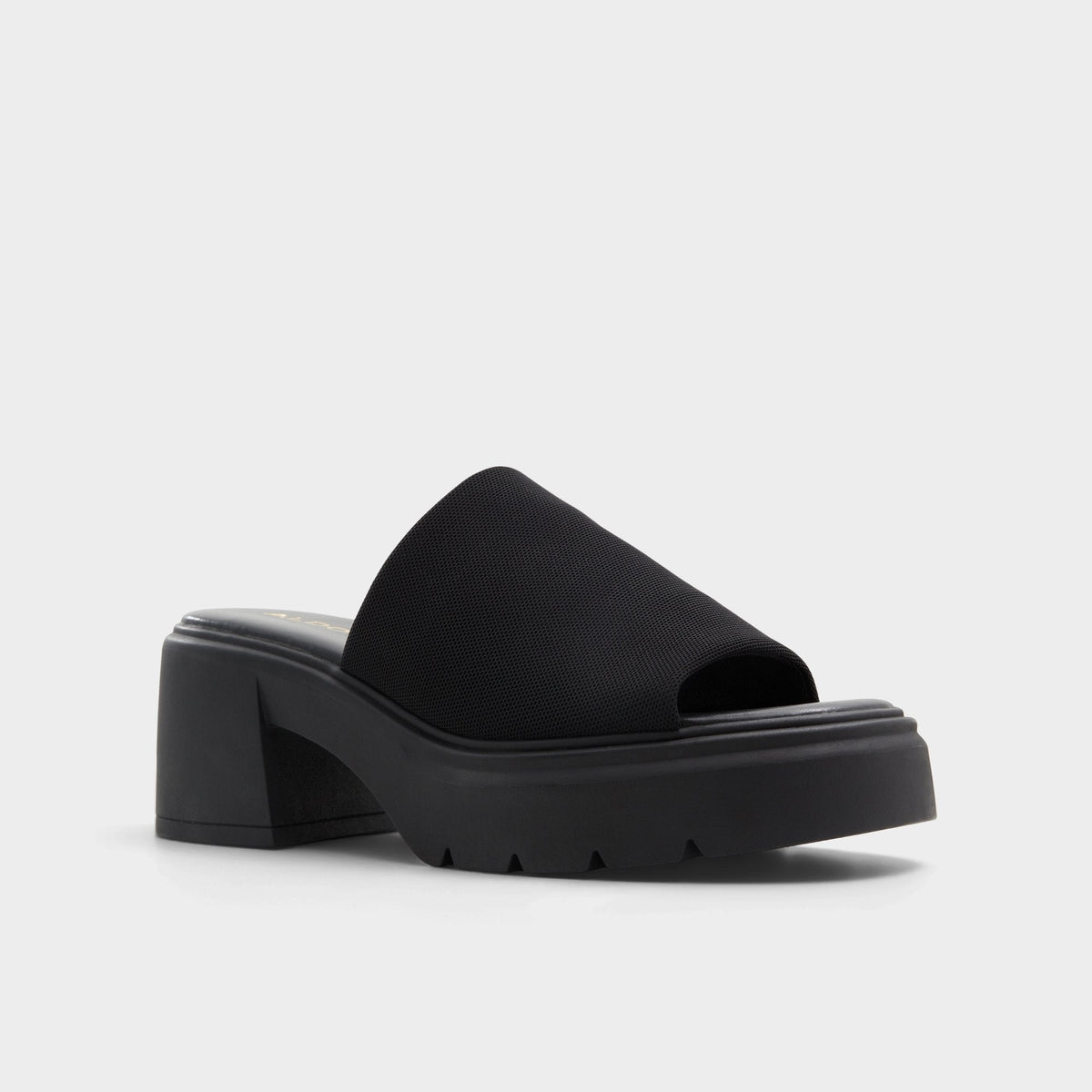Harrietta Black Women's Wedges - Heeled mule, Block heel | Aldo