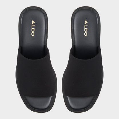 Harrietta Black Women's Wedges - Heeled mule, Block heel | Aldo