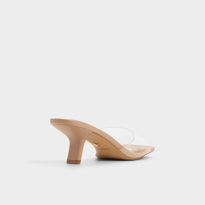 Enchanting Tan Women's Heeled mules - Heeled mule, Kitten heel | Aldo