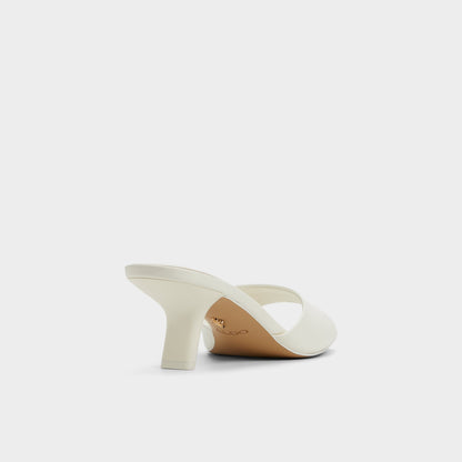 Enchanting White Women's Heeled mules - Heeled mule, Kitten heel | Aldo