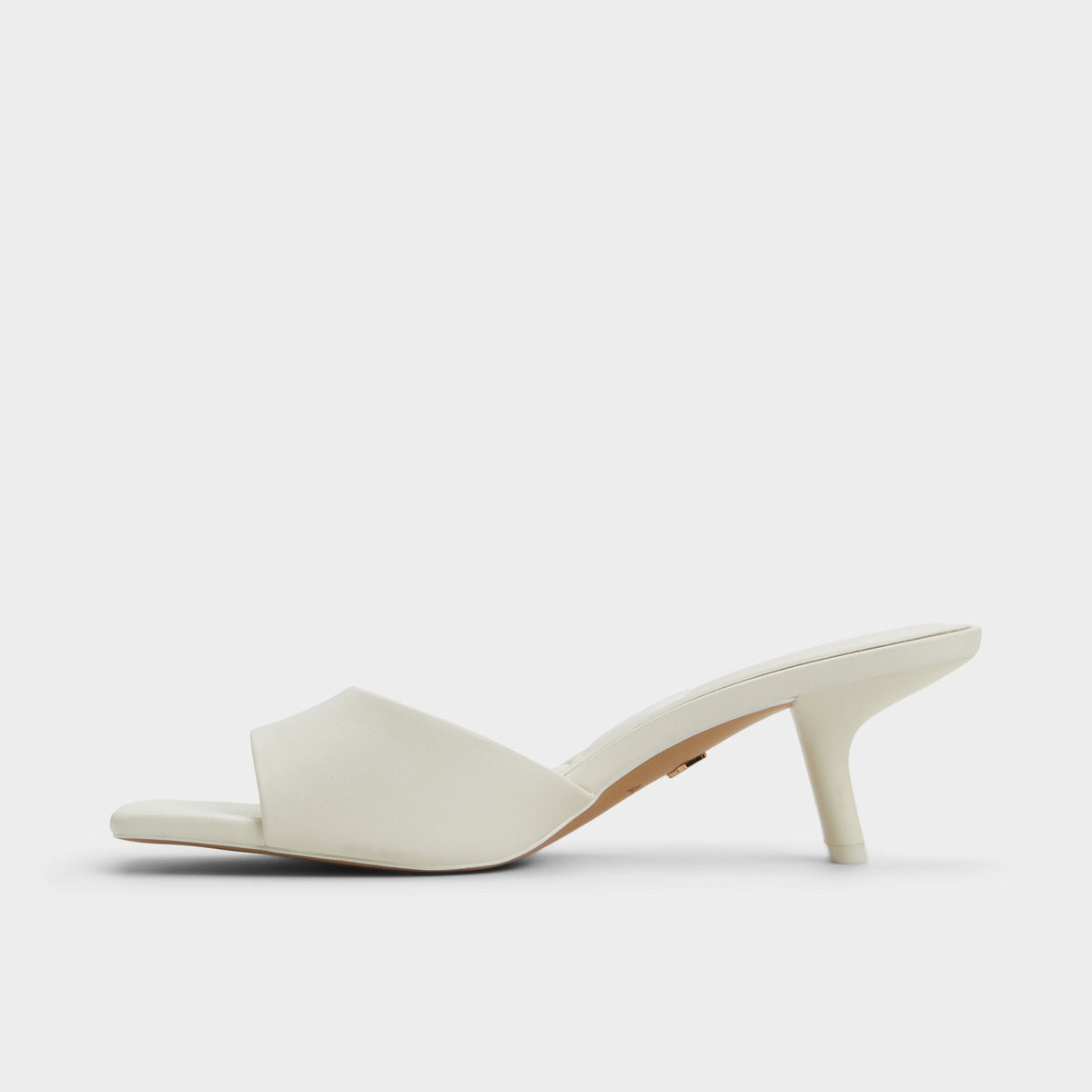 Enchanting White Women's Heeled mules - Heeled mule, Kitten heel | Aldo