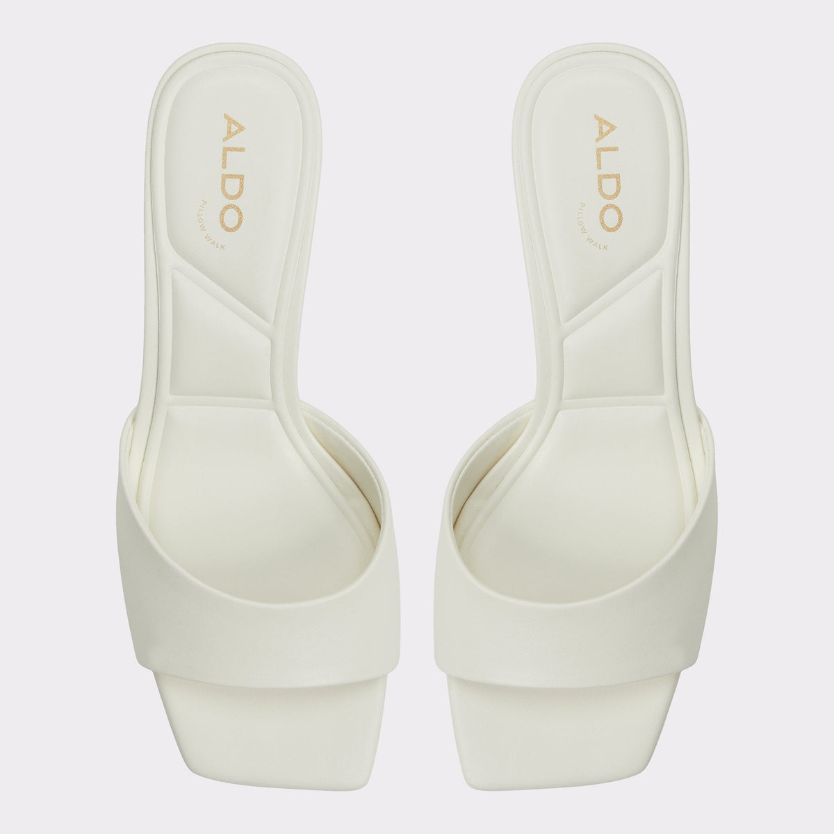Enchanting White Women's Heeled mules - Heeled mule, Kitten heel | Aldo