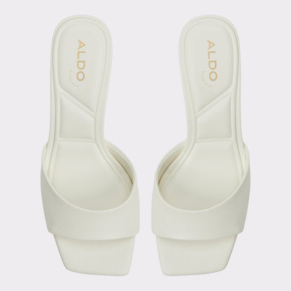 Enchanting White Women's Heeled mules - Heeled mule, Kitten heel | Aldo